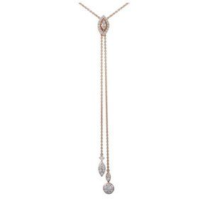 Necklace in Rose Gold set with Diamonds